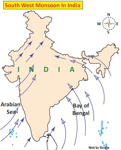 South west monsoon and rainfall in India