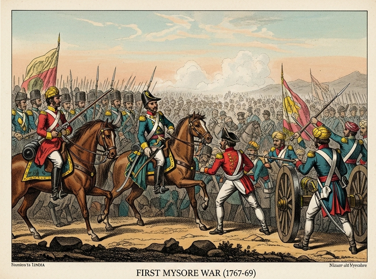 First Mysore war against Haider ali vs British