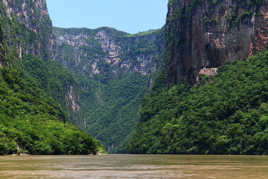 canyons for the river erosion on the bedded sedimentary rocks