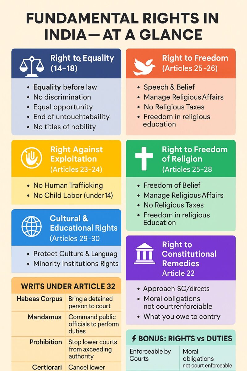 fundamental rights of indian constitution upsc